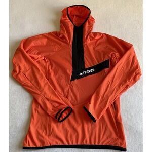 Adidas TERREX Techrock Ultralight 1/2-Zip Hooded Fleece Jacket - Mens L New $180